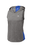 Sport-Tek Ladies PosiCharge Tri-Blend Wicking Draft Hoodie Tank