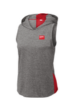 Sport-Tek Ladies PosiCharge Tri-Blend Wicking Draft Hoodie Tank