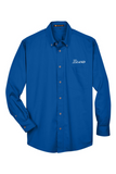 Men's Tall Easy Blend Long-Sleeve Twill Shirt with Stain-Release