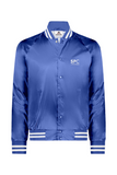 Augusta Sportswear Satin Baseball Jacket Striped Trim